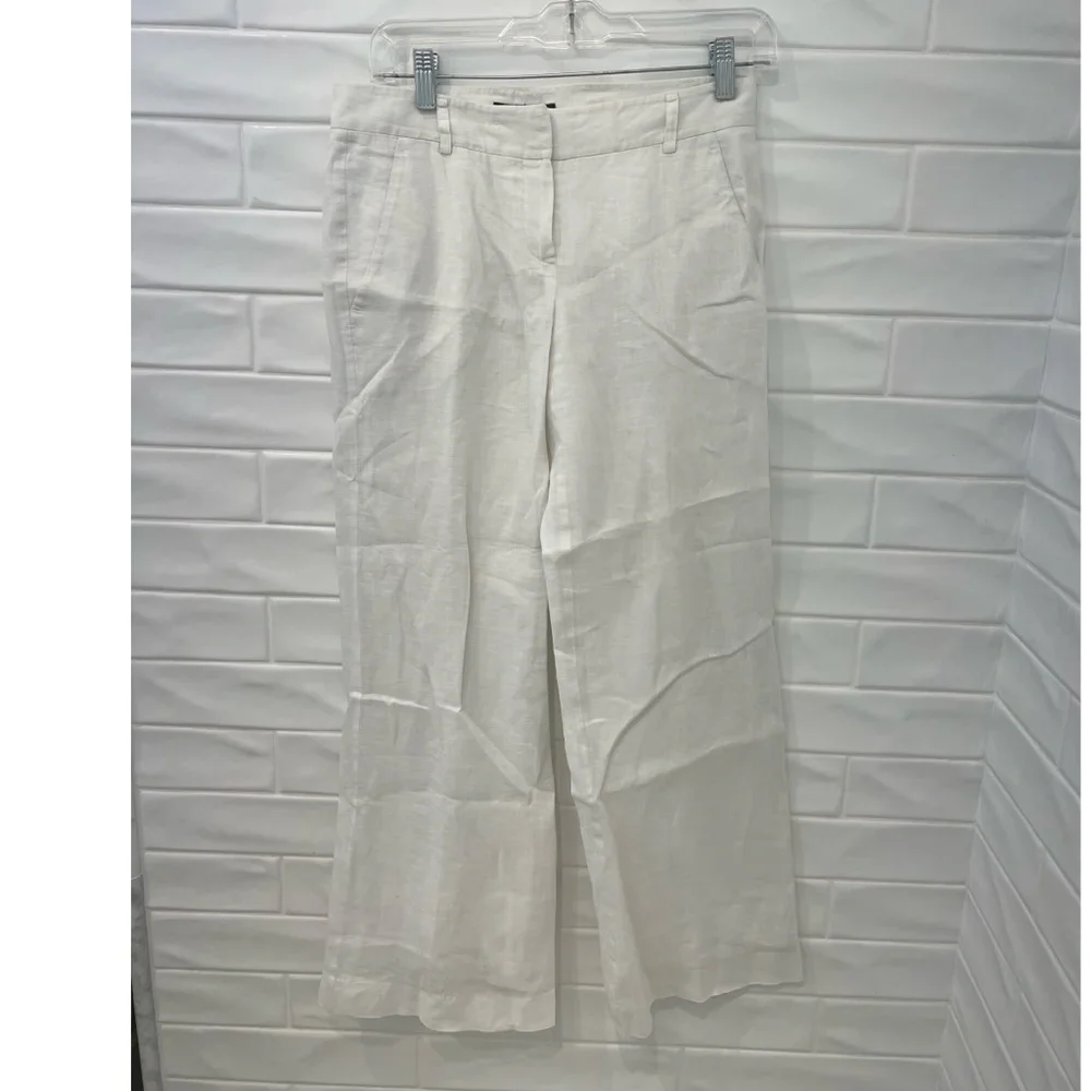 Theory linen pants emery travel 100% linen trousers - Picture 3 of 8